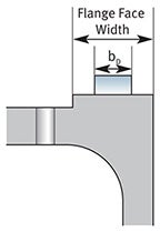 Para flanges com face elevada e com face plana