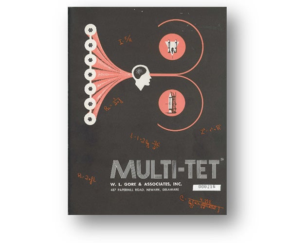 A capa de um folheto do Multi-tet