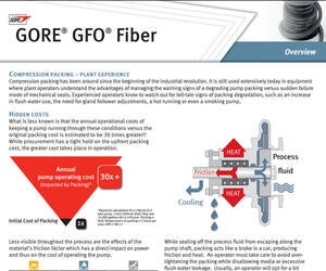 Visão geral: Gaxeta GORE GFO