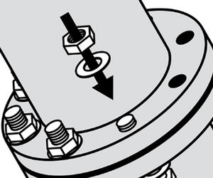 Pasos de instalación para Juntas universais GORE Universal Pipe Gasket (Estilo 800)